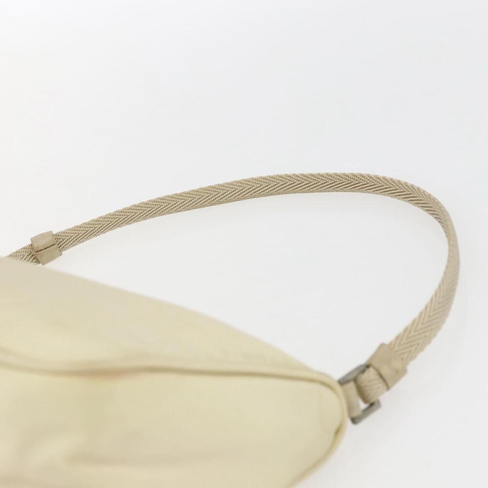 PRADA Accessory Pouch Nylon Ivory Silver Auth 160936 - Picture 8 of 16